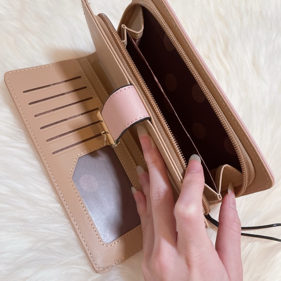 Pink and Gold Leather Wallet - Picture 2 of 4